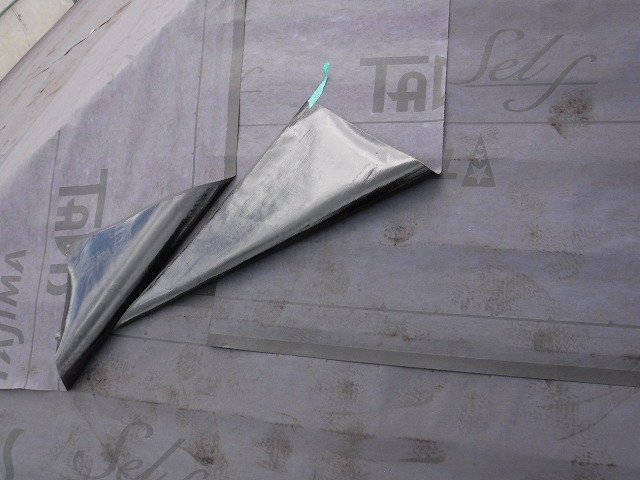 防水シートの施工